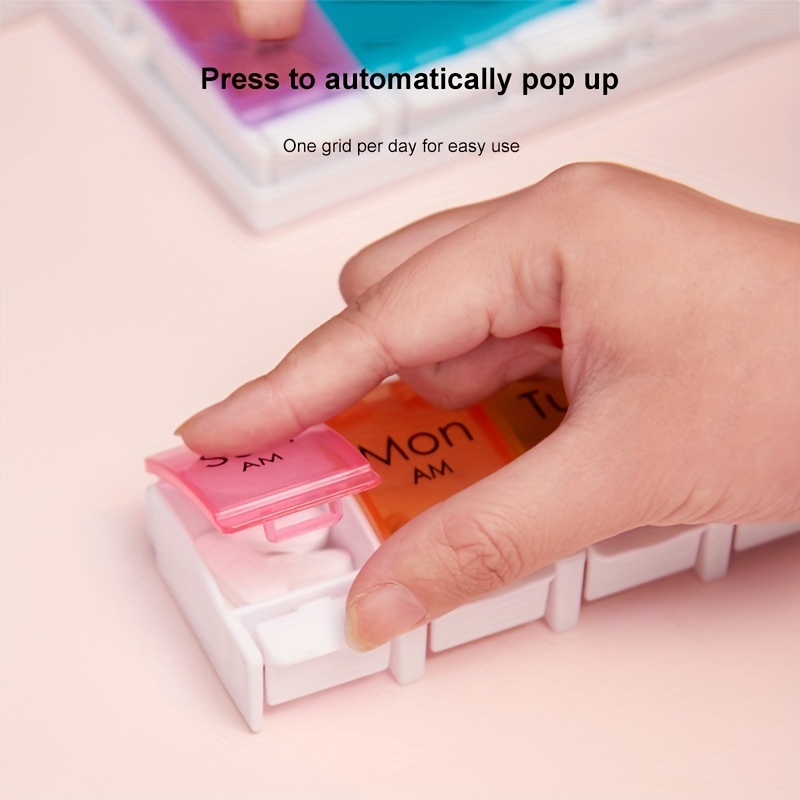Large Capacity Pill Storage Box for Travel